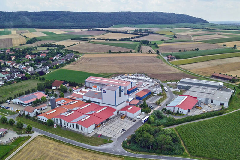 Luftaufnahme der Georg Ackermann GmbH in Wiesenbronn